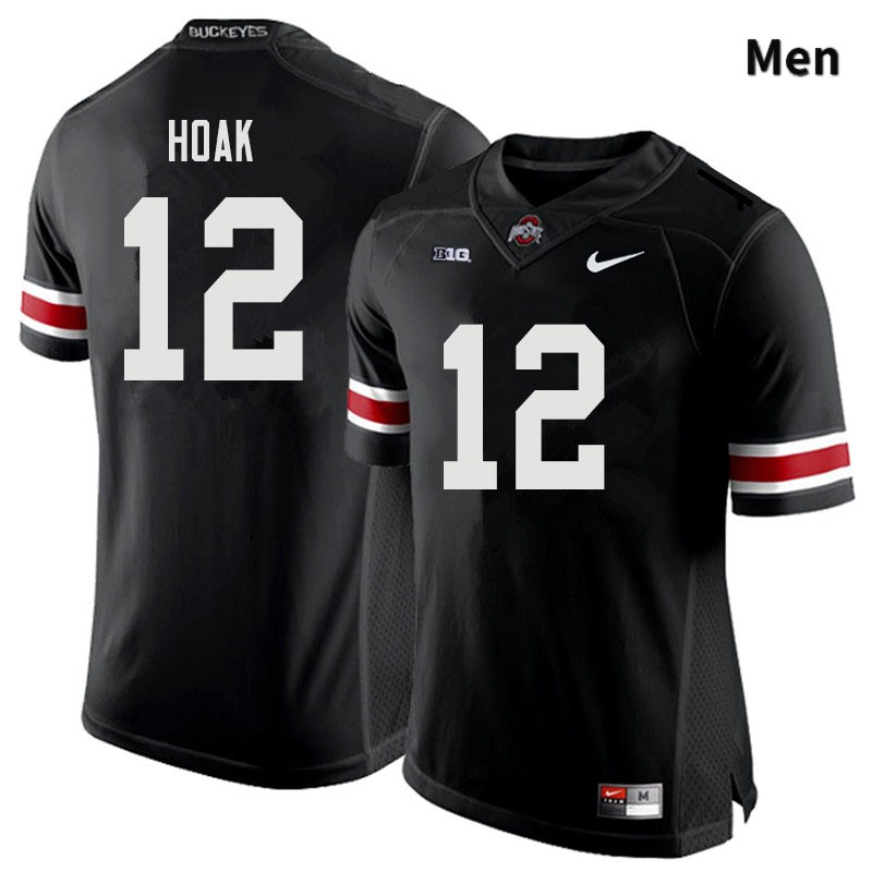 Ohio State Buckeyes Gunnar Hoak Men's #12 Black Authentic Stitched College Football Jersey